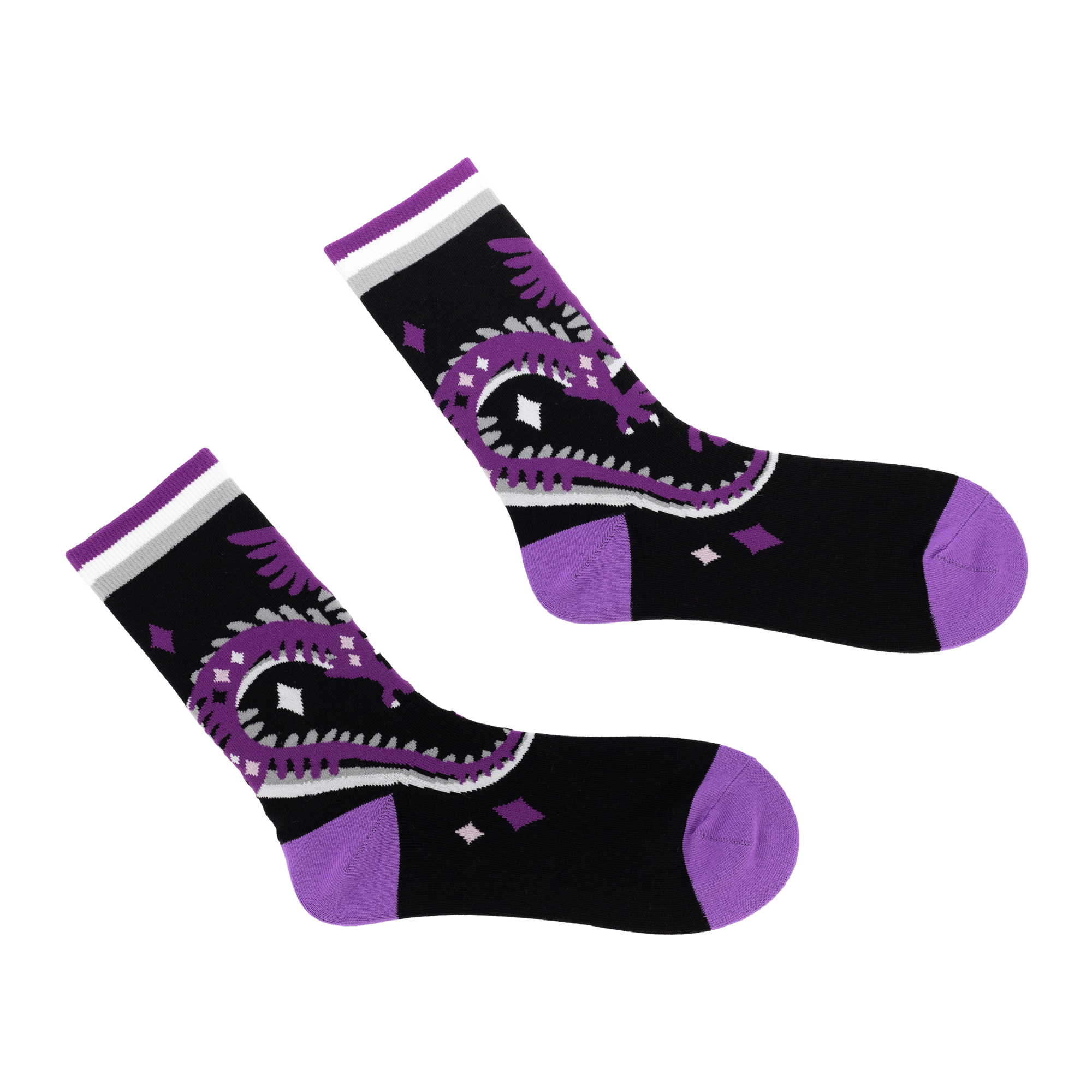 ThingsbyDiana's Ace Pride Dragon Socks for Pride Monnth