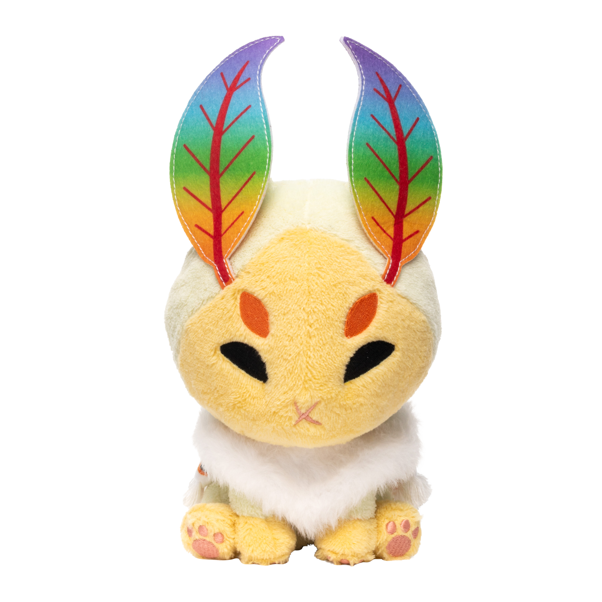 Thekeymonster's Rainbow Moth Kitten 2.0 Plushie for Pride Month
